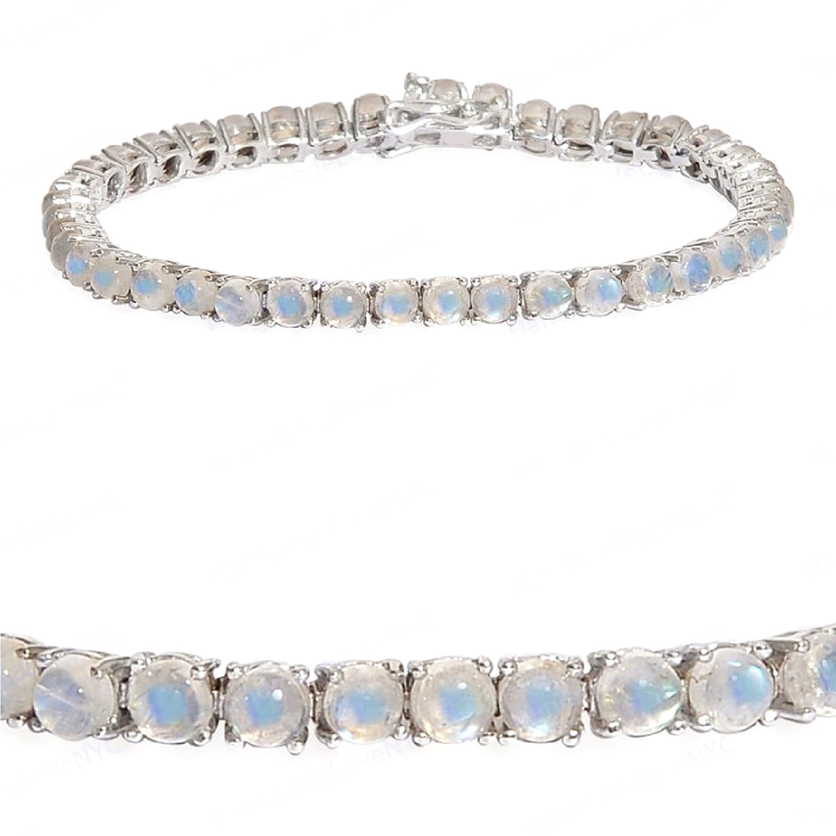 ZOLVIRE Moonstone Tennis Bracelet – 925 Sterling Silver