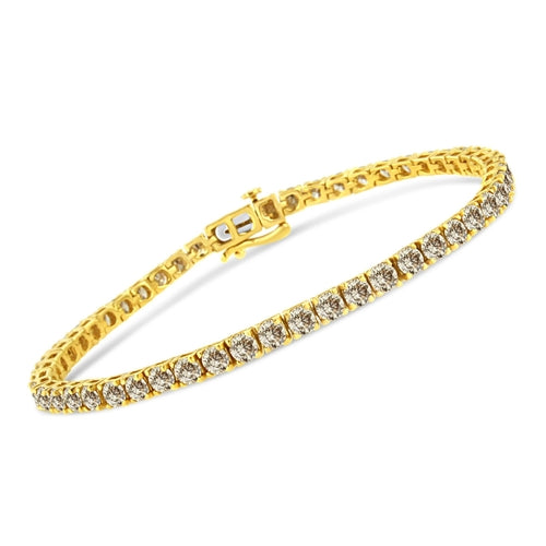 ZOLVIRE 14K Yellow Gold Plated .925 Sterling Silver 8.0 Cttw Diamond Classic
