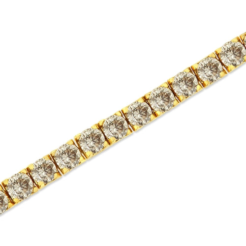 ZOLVIRE 14K Yellow Gold Plated .925 Sterling Silver 8.0 Cttw Diamond Classic